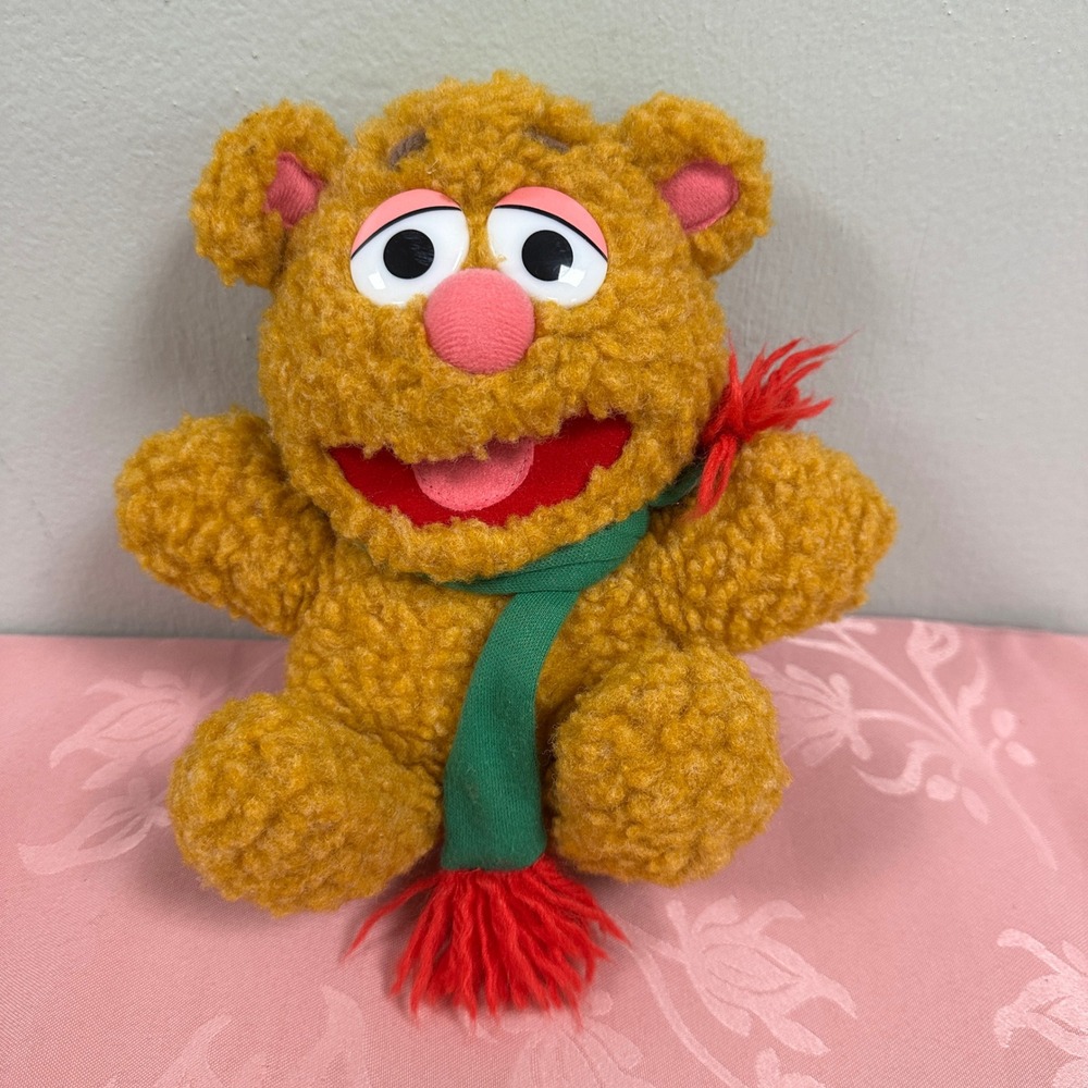 Vintage 1987 Muppet Babies Baby Fozzie Bear Plush Simon Marketing Jim Henson 80s